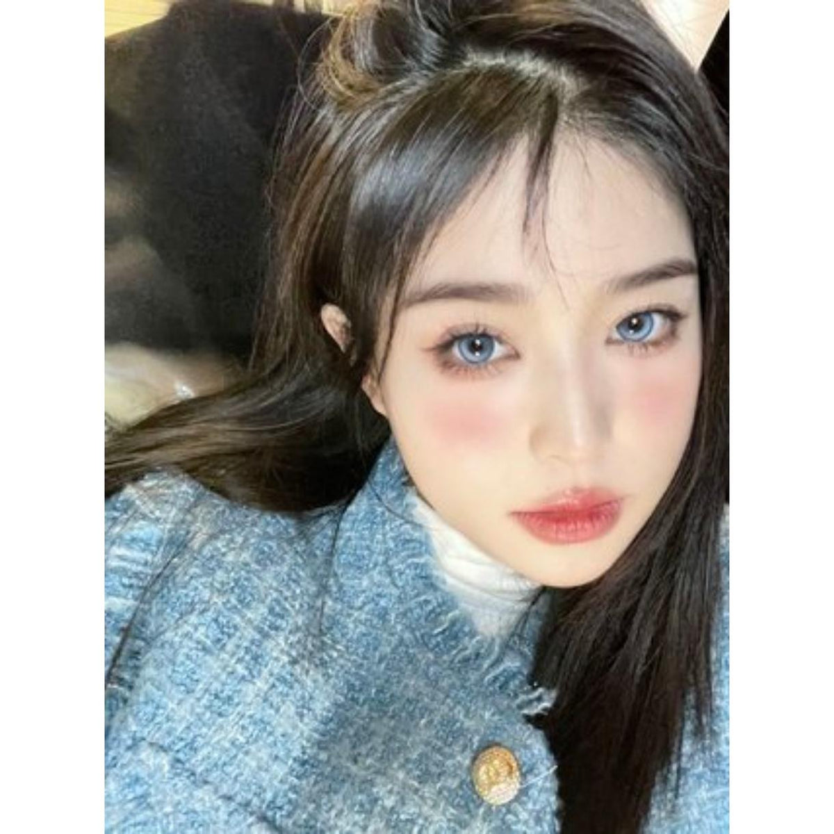 LYNDONG MorningCon 14.50mm Blue Colored Contact Lenses (6 Months Wear)