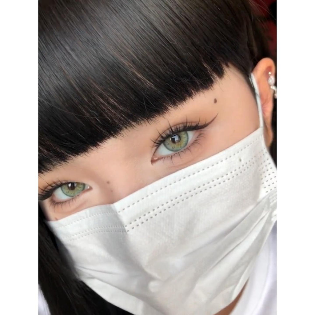 JWHJLV Xiyoulens 14.50mm Green Colored Contact Lenses (6 Months Wear)