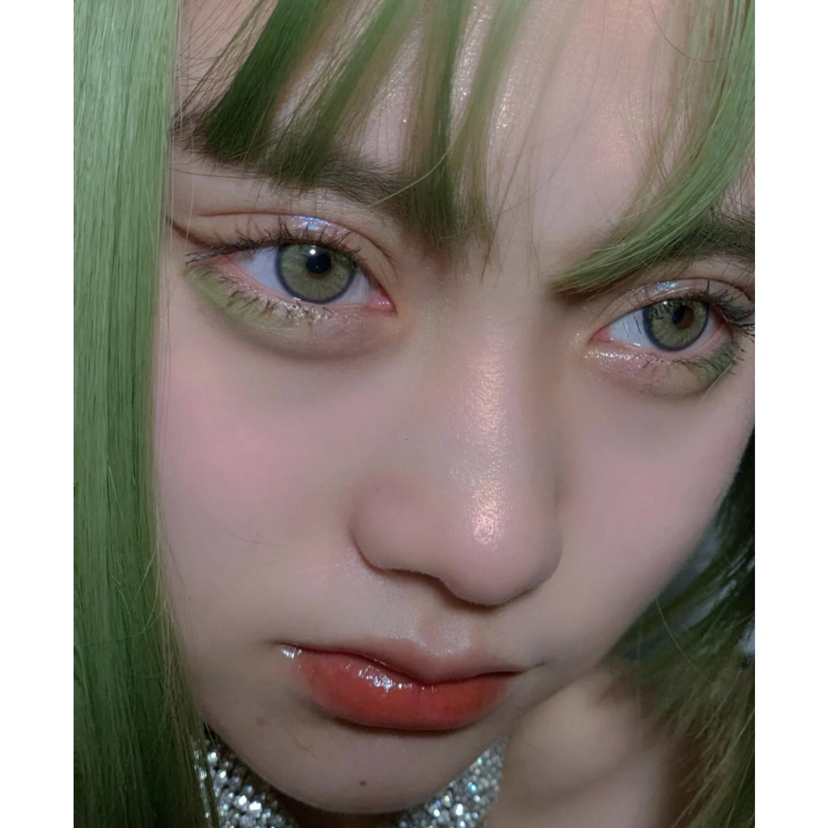 คอนแทคเลนส์สี XQTI Xiyoulens ขนาด 14.00 มม. สีเขียว (ชนิดราย 6 เดือน)