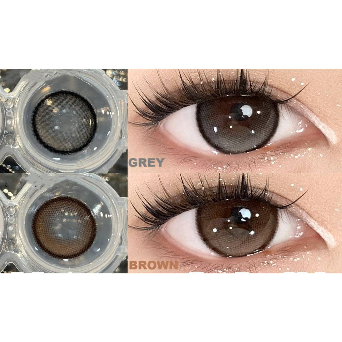 BDKAI thestarlens 14.50mm Grey Colored Contact Lenses (6 Months Wear)