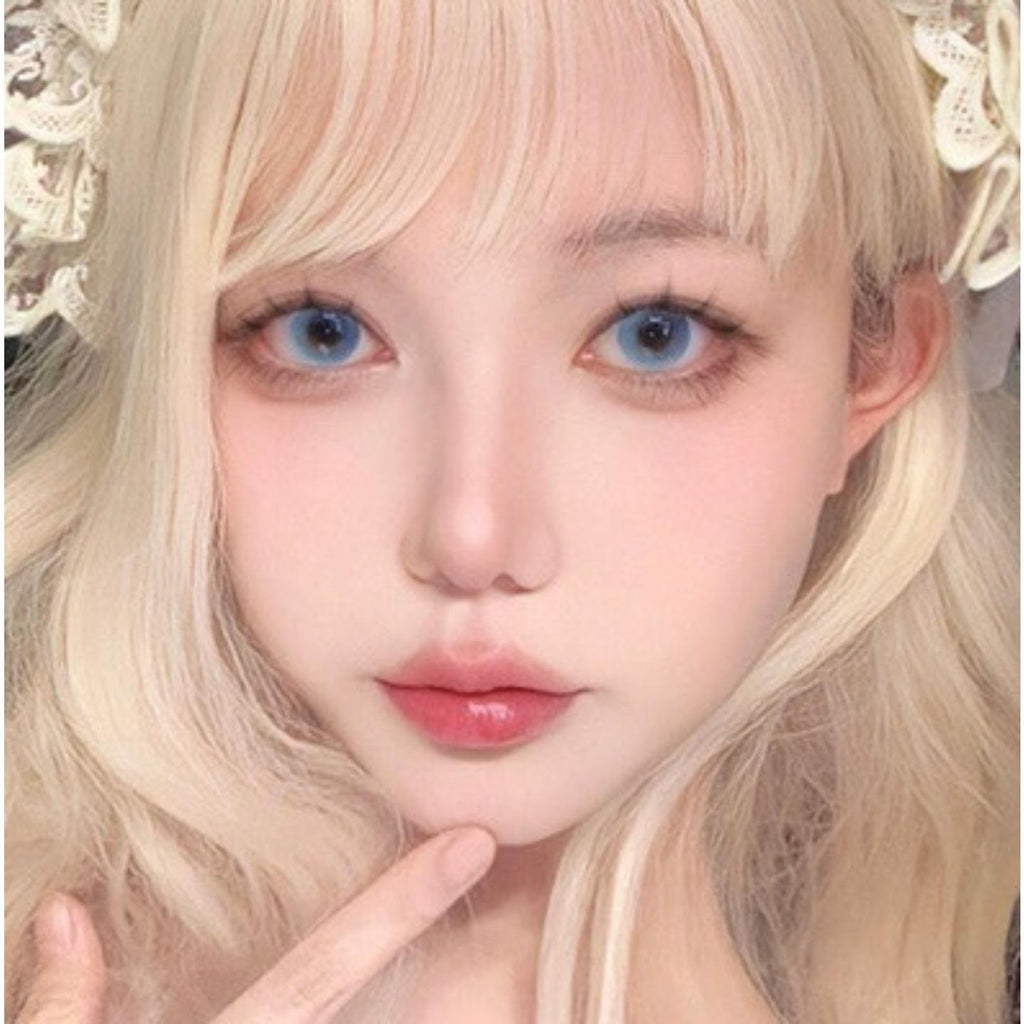 คอนแทคเลนส์สี YCLXI OVOLOOK ขนาด 14.20 มม. สีฟ้า (ชนิดราย 6 เดือน)