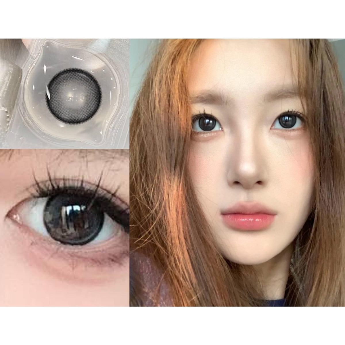 YMZHU Serltyca 14.20mm Black Colored Contact Lenses (6 Months Wear)