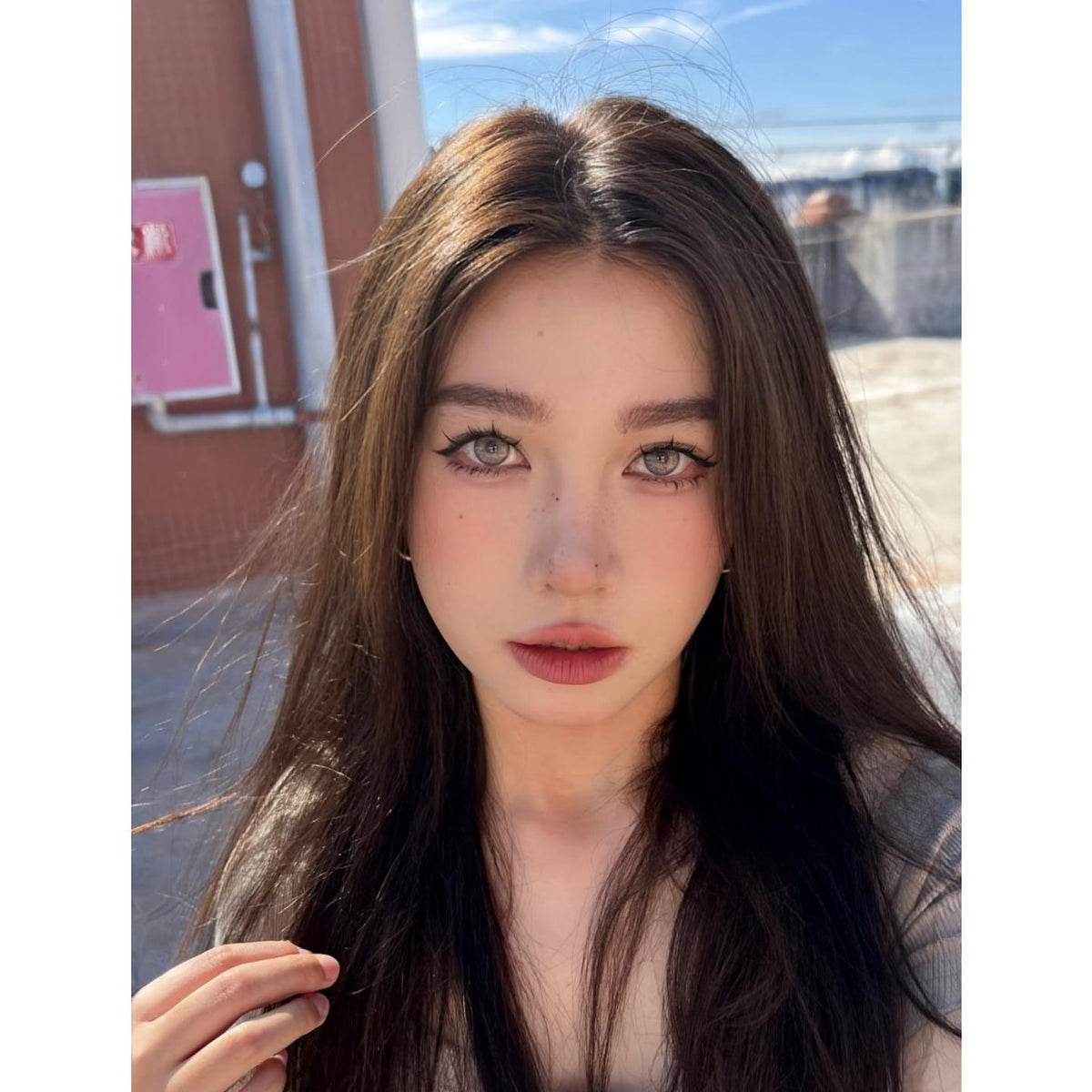 JWHJHUI Xiyoulens 14.50mm Grey Colored Contact Lenses (6 Months Wear)