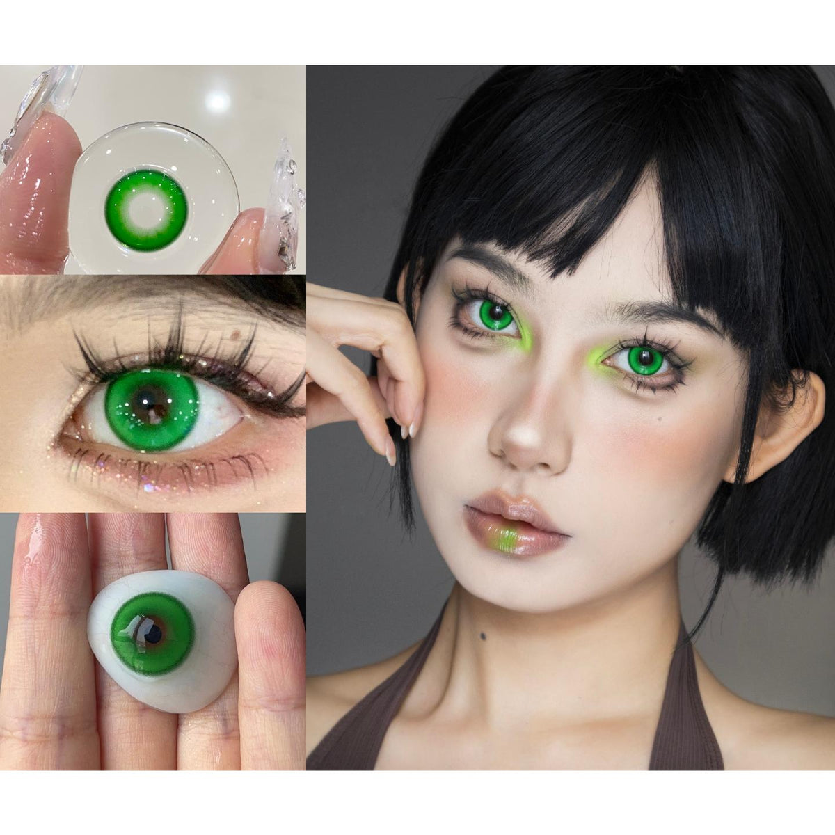 SSCLV Xiyoulens 14.20mm Green Colored Contact Lenses (6 Months Wear)