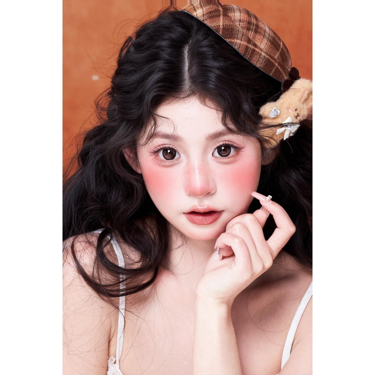 CDJTQQIAO OBALEN 14.50mm Brown Colored Contact Lenses (6 Months Wear)