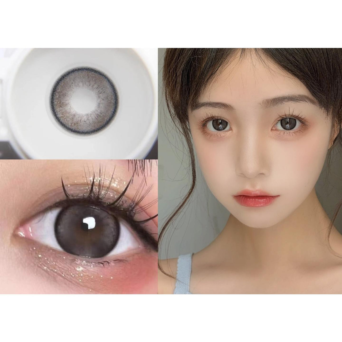 คอนแทคเลนส์สี XHCHAI Xiyoulens ขนาด 14.20 มม. สีดำ (แบบราย 6 เดือน)