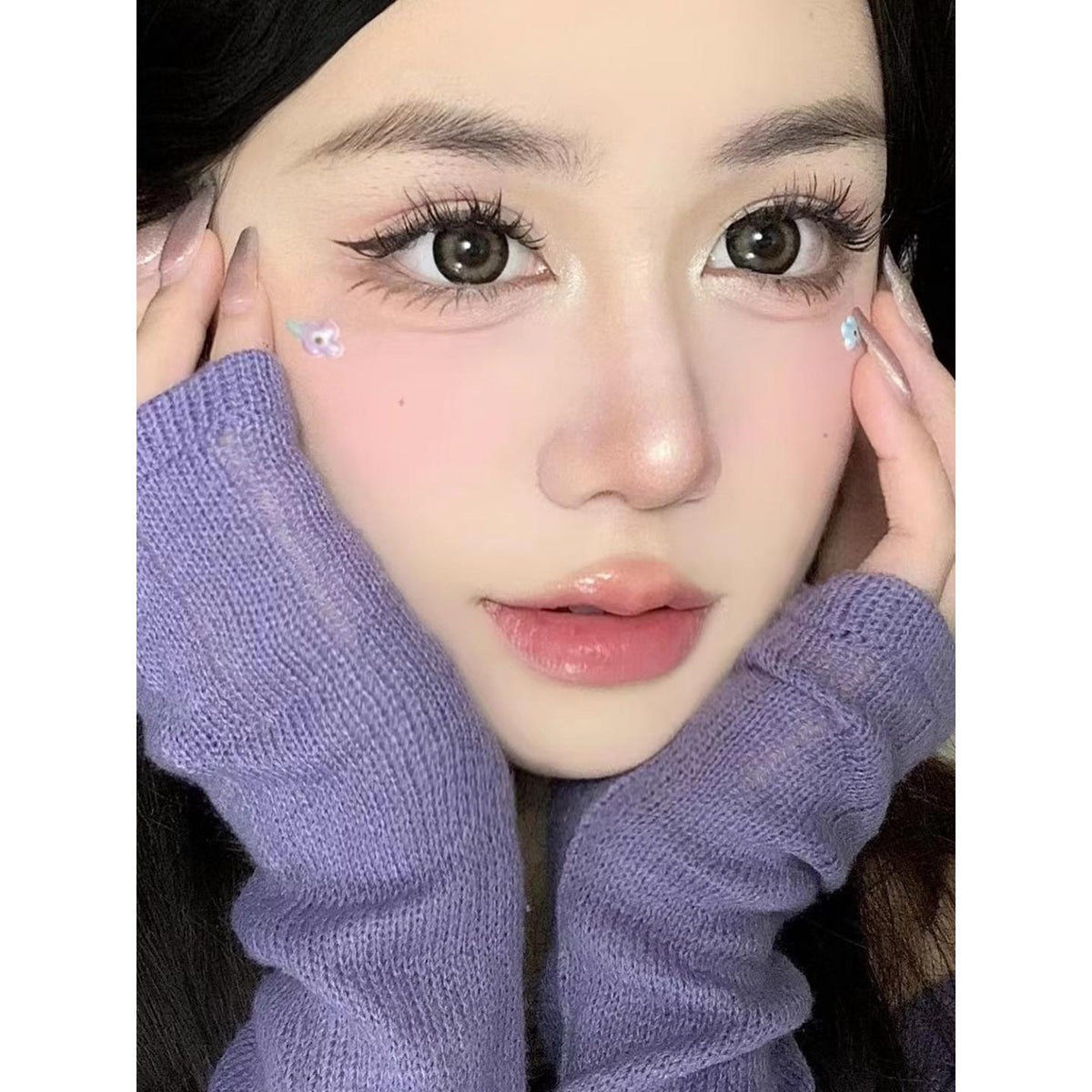 HJNGAO MorningCon 14.50mm Brown Colored Contact Lenses (6 Months Wear)