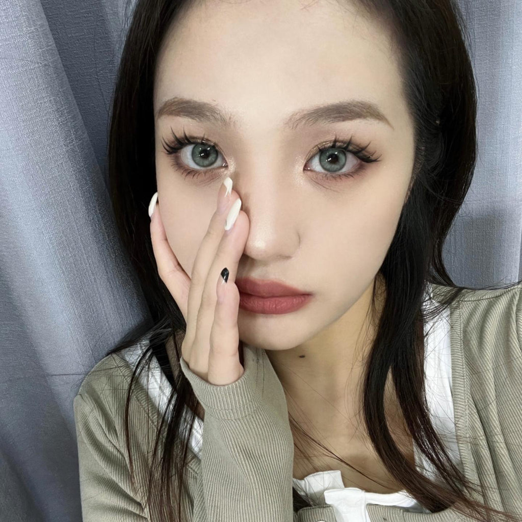 LLQHUI Xiyoulens คอนแทคเลนส์สีเขียว ขนาด 14.20 มม. (ระยะเวลาการใช้งาน 6 เดือน)