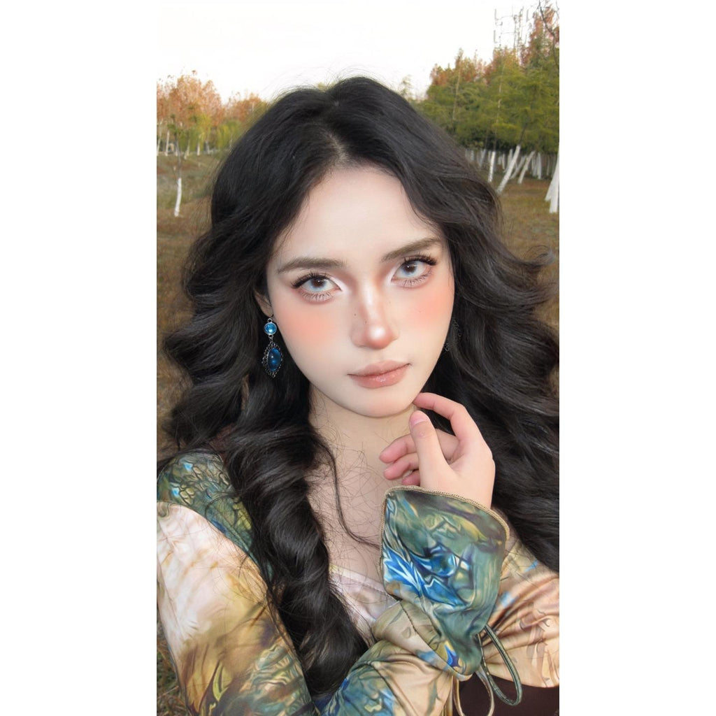 DXXZHU OBALEN 14.20mm Blue Colored Contact Lenses (6 Months Wear)