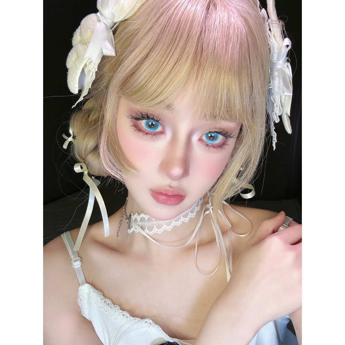 คอนแทคเลนส์สีฟ้า LYSHI รุ่น OBALEN ขนาด 14.50 มม. (ชนิดราย 6 เดือน)