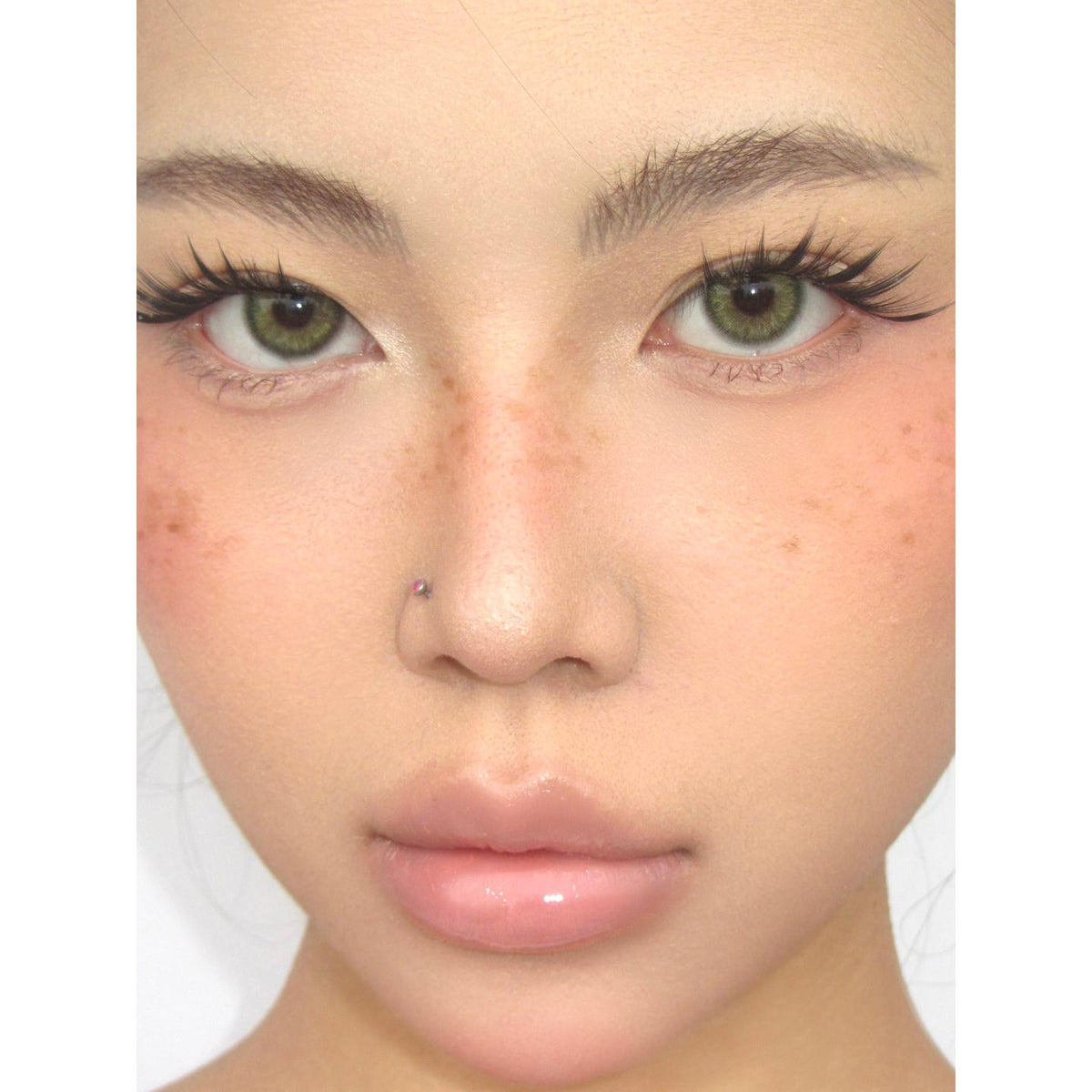 GMSLIN Serltyca 14.20mm Green Colored Contact Lenses (6 Months Wear)