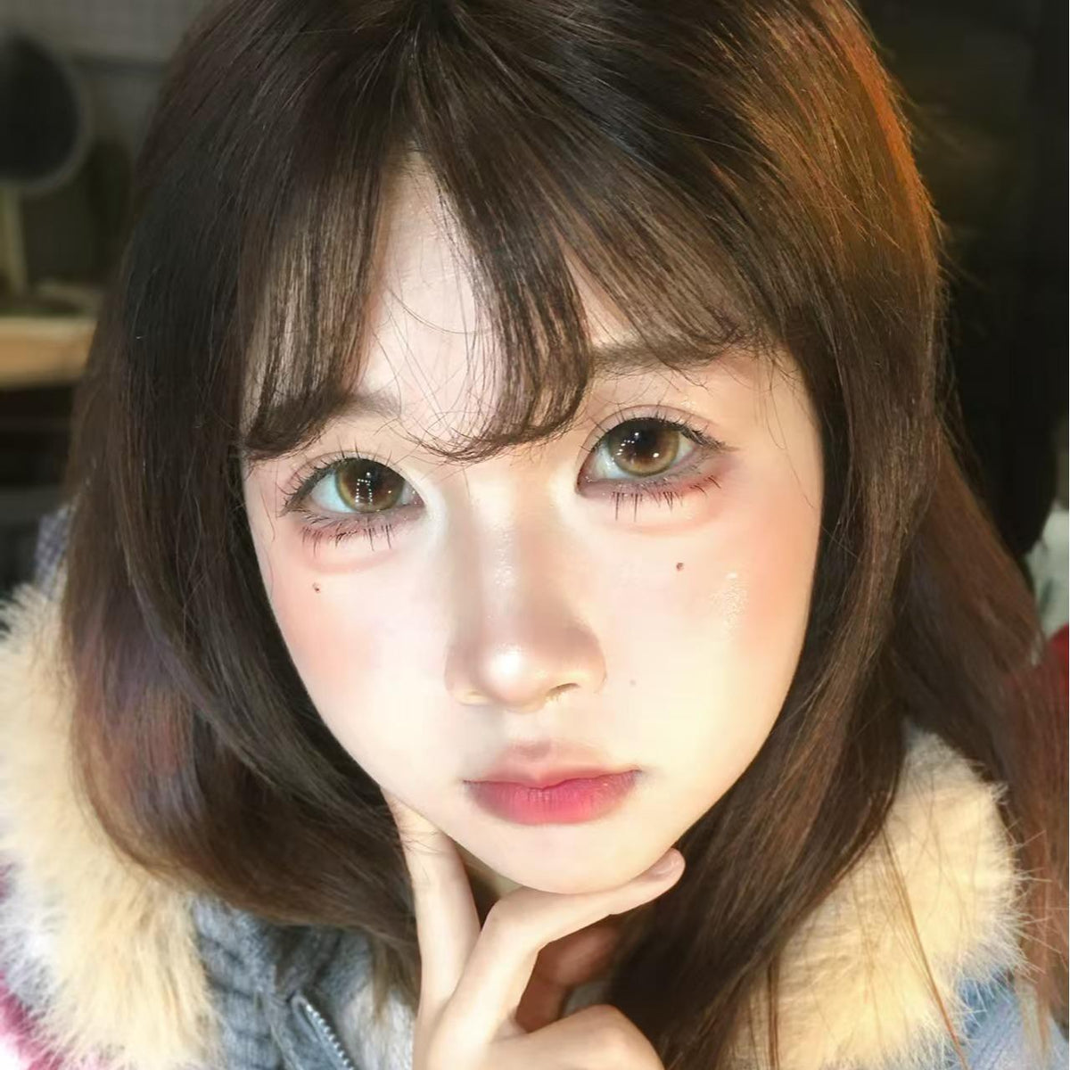 XZMYE MimiPark 14.50mm Brown Colored Contact Lenses (6 Months Wear)