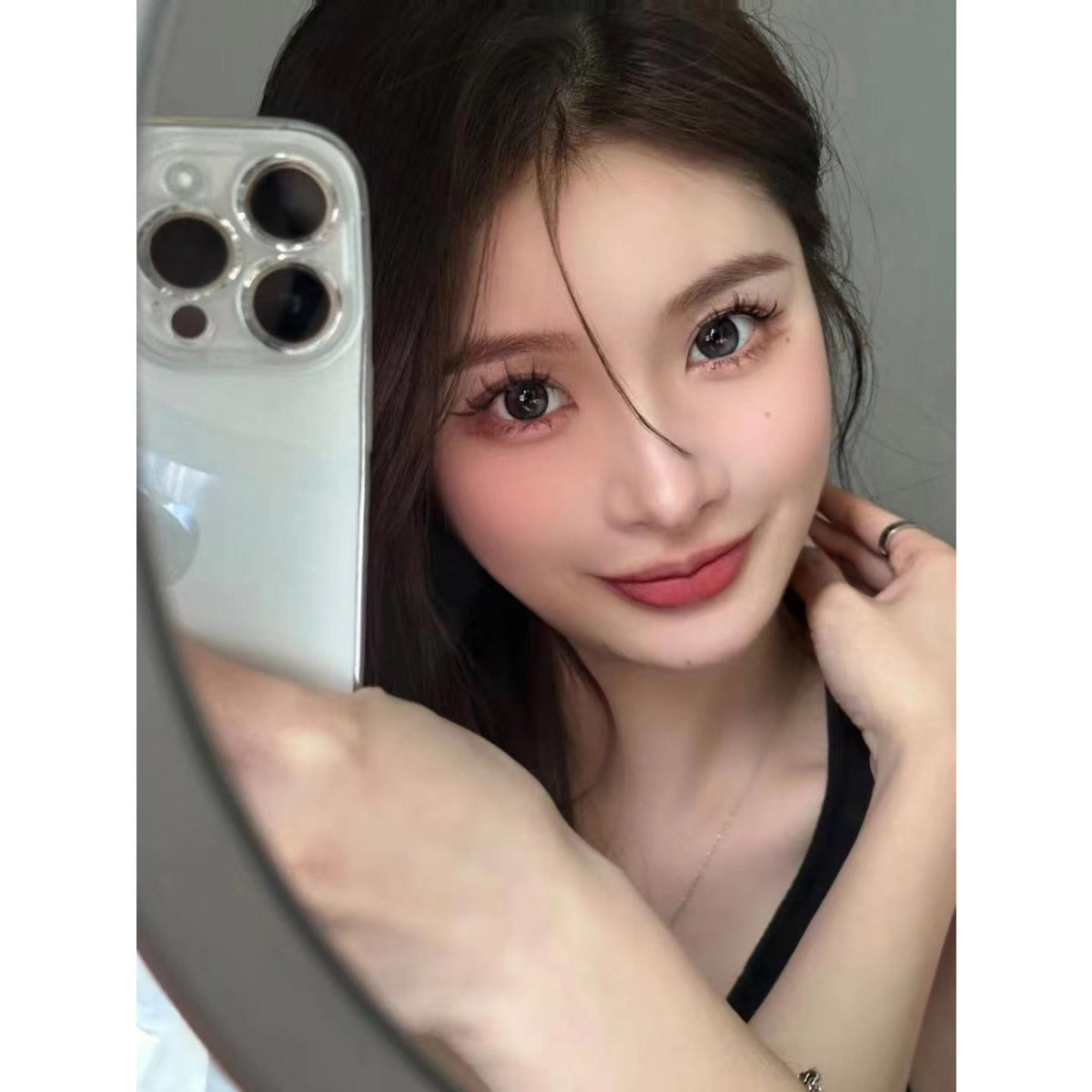 XYQIU BOOSCON 14.20mm Gray Colored Contact Lenses (6 Months Wear)
