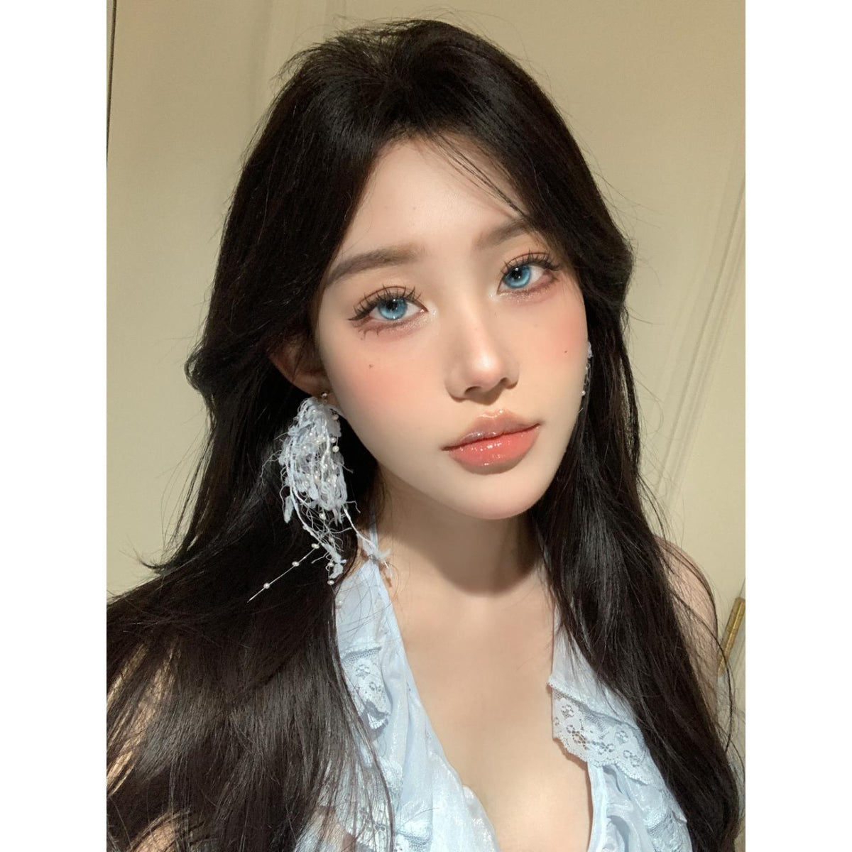 XZHDIE thestarlens 14.20mm Blue Colored Contact Lenses (6 Months Wear)