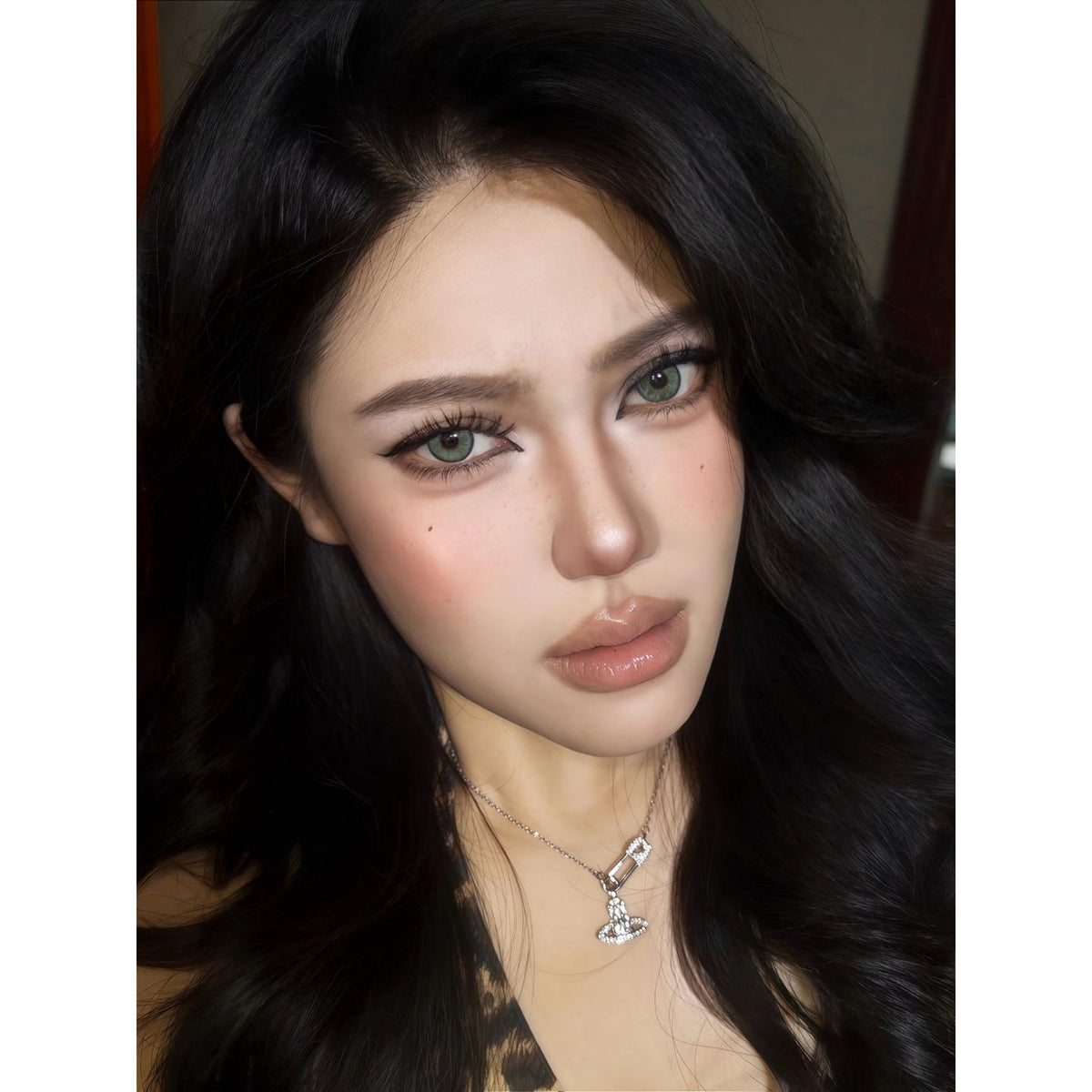 HMXZLV Serltyca 14.20mm Green Colored Contact Lenses (6 Months Wear)