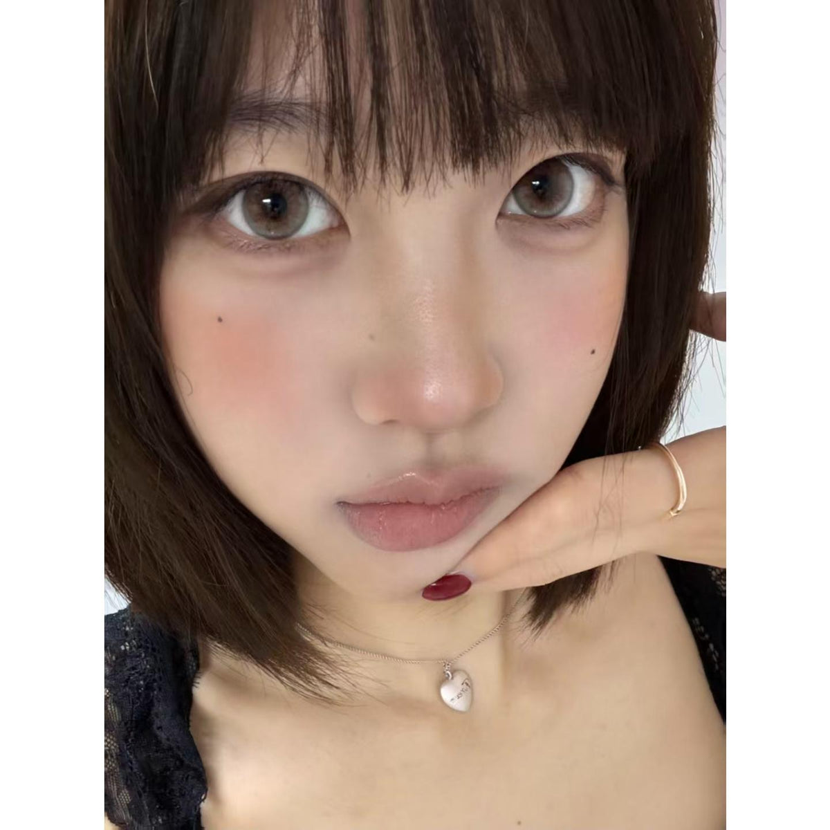 TMWHUA MimiPark 14.50mm Gray Colored Contact Lenses (6 Months Wear)