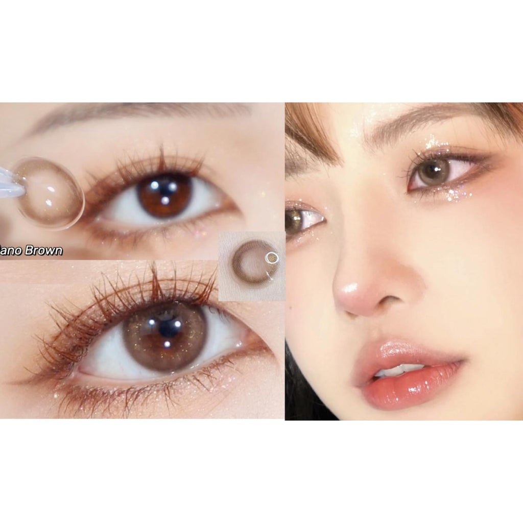 เลนส์สัมผัสสี LZNKA รุ่น PORSLEN ขนาด 14.20 มม. สีน้ำตาล (ชนิดใส่ได้ 6 เดือน)
