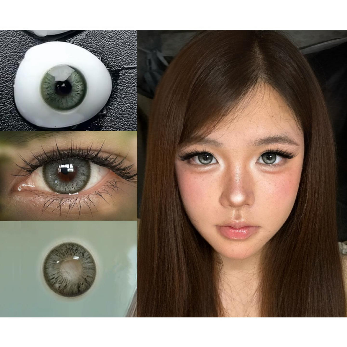 TYLV Serltyca 14.20mm Green Colored Contact Lenses (6 Months Wear)