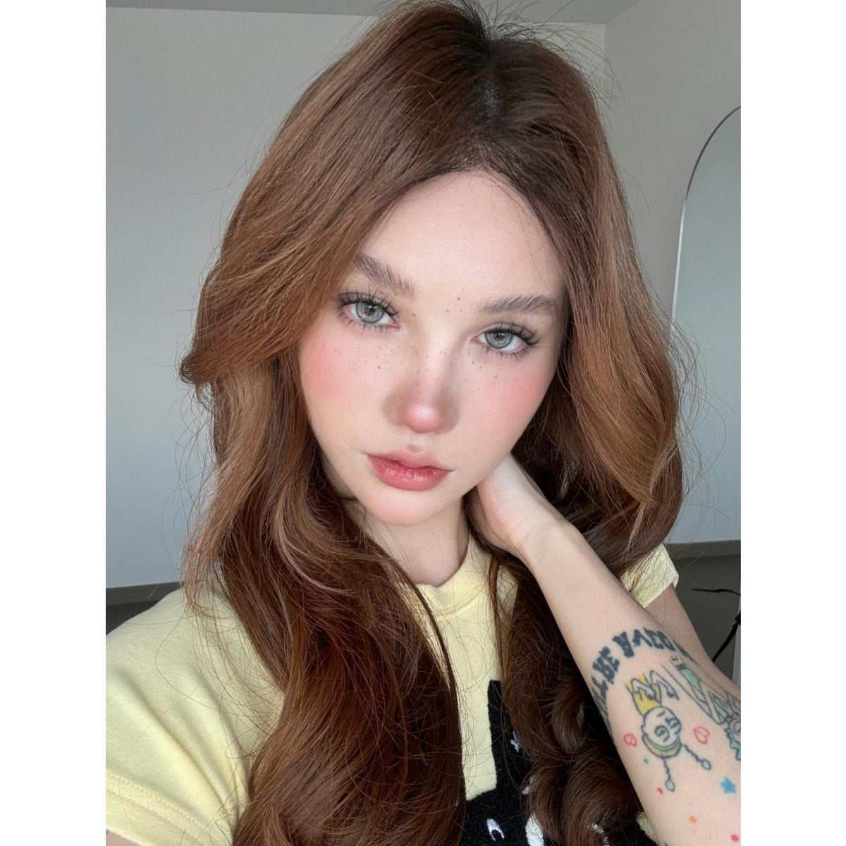 NWTXYUN MorningCon 14.50mm Grey Colored Contact Lenses (6 Months Wear)