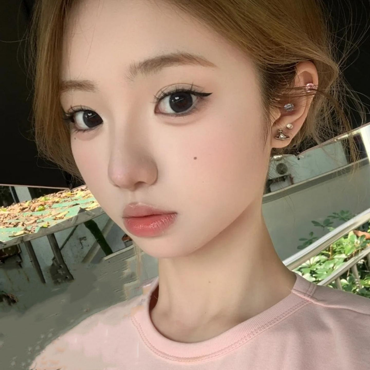 HNNAI ROSELENS 14.50mm Black Colored Contact Lenses (6 Months Wear)