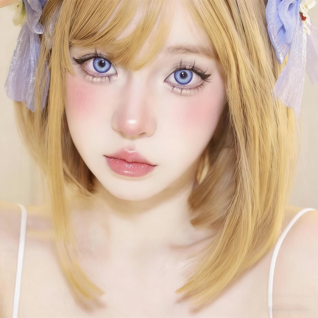 ZYGUANG Xiyoulens 14.50mm Purple Colored Contact Lenses (6 Months Wear)