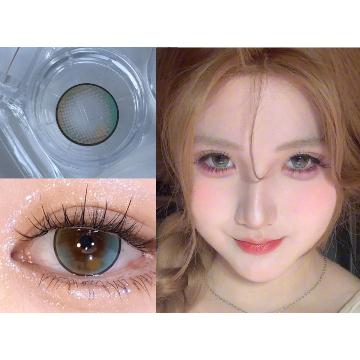 YXYHUA Xiyoulens คอนแทคเลนส์สีเขียว ขนาด 14.50 มม. (ชนิดราย 6 เดือน)