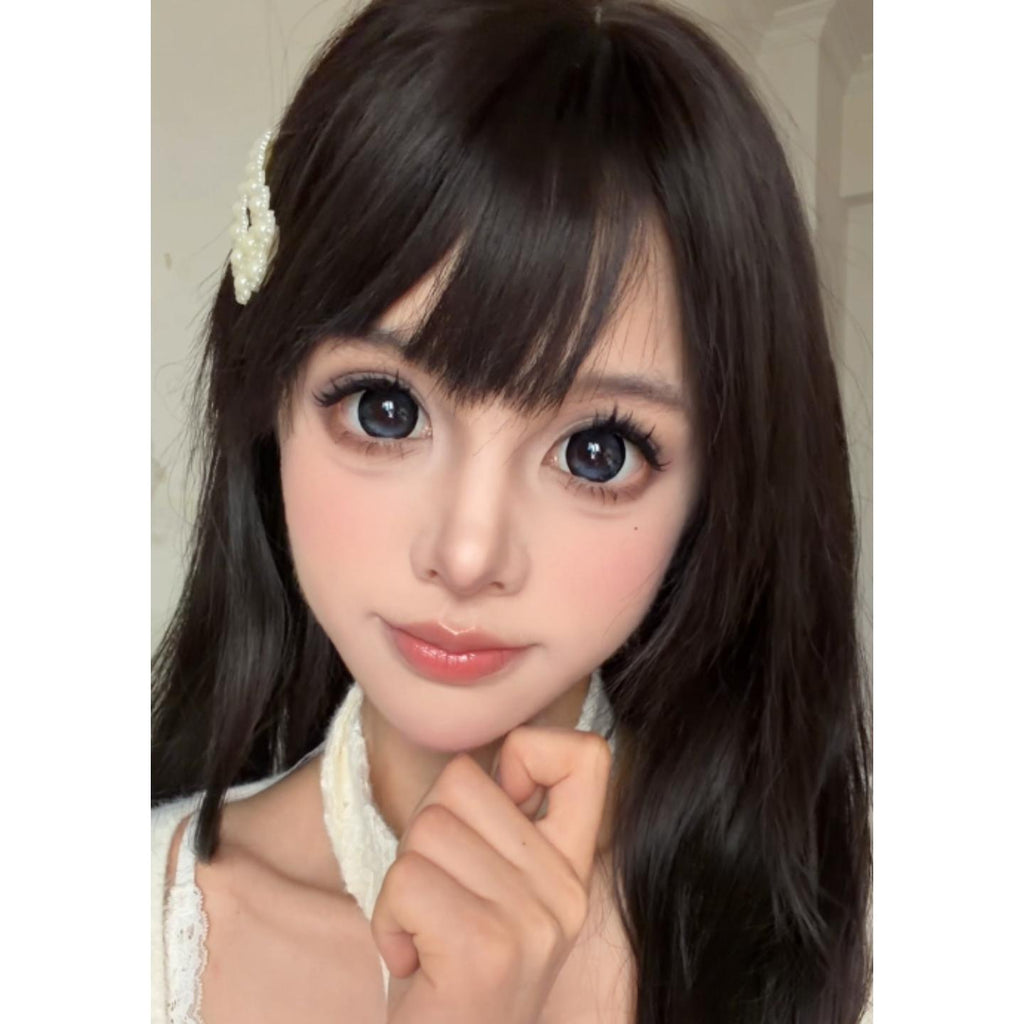 CDZLSHAI OBALEN 14.50mm Blue Colored Contact Lenses (6 Months Wear)