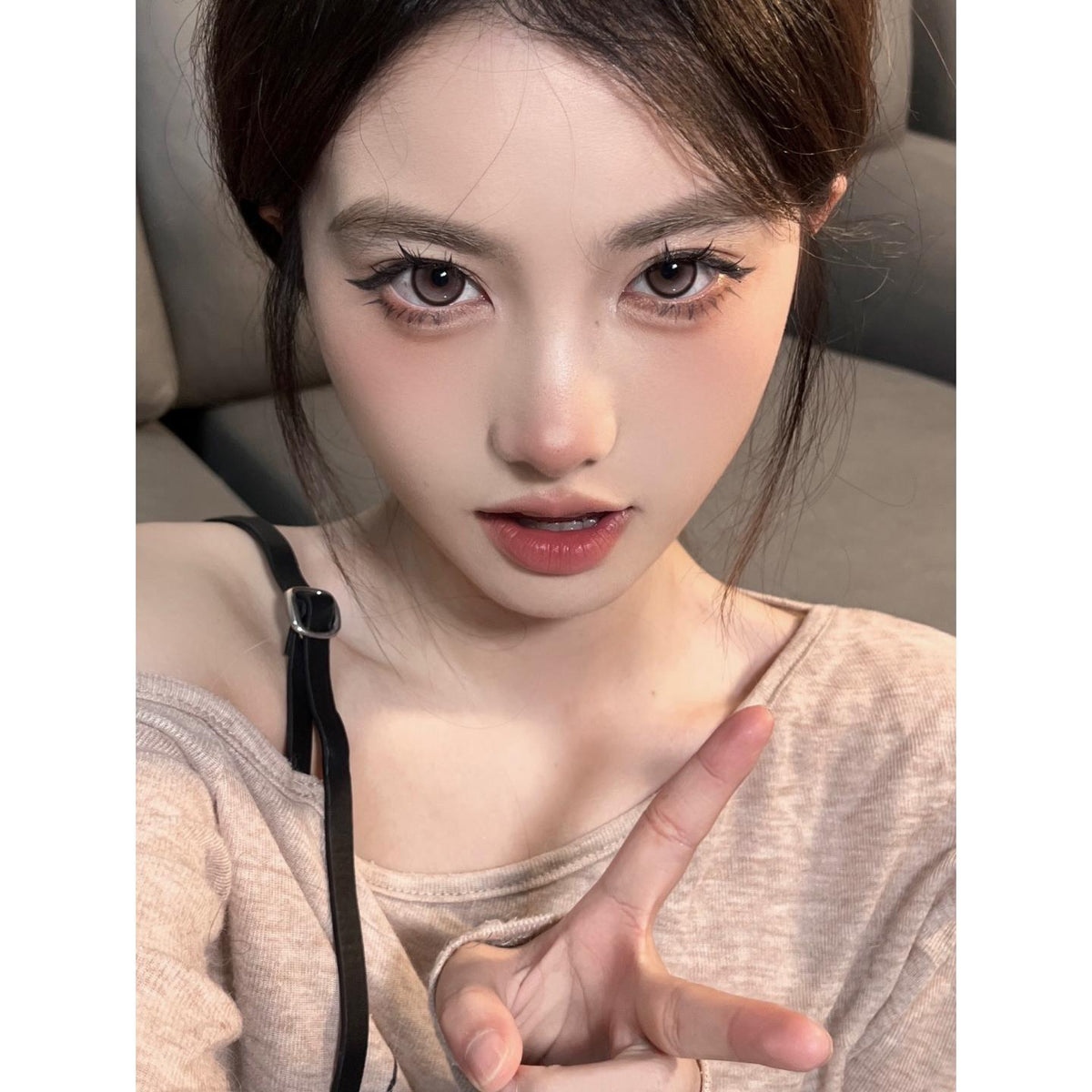 NWZZHU JONCON 14.50mm Brown Colored Contact Lenses (6 Months Wear)