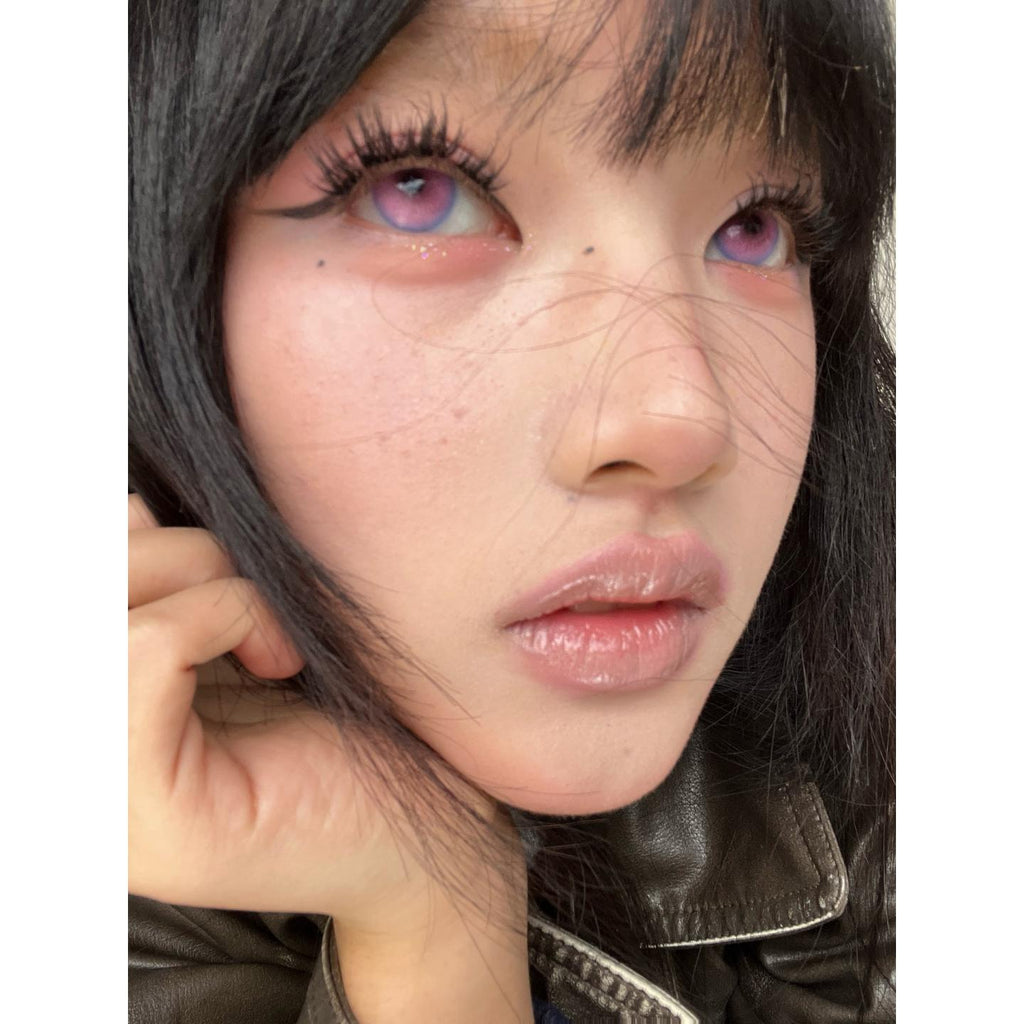 LMJGFEN Serltyca 14.20mm Pink Colored Contact Lenses (6 Months Wear)