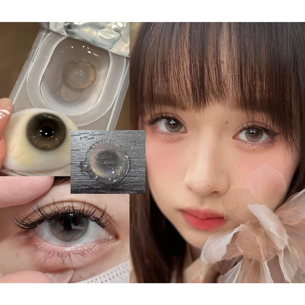 JMQJIN thestarlens 14.20mm Grey Colored Contact Lenses (6 Months Wear)