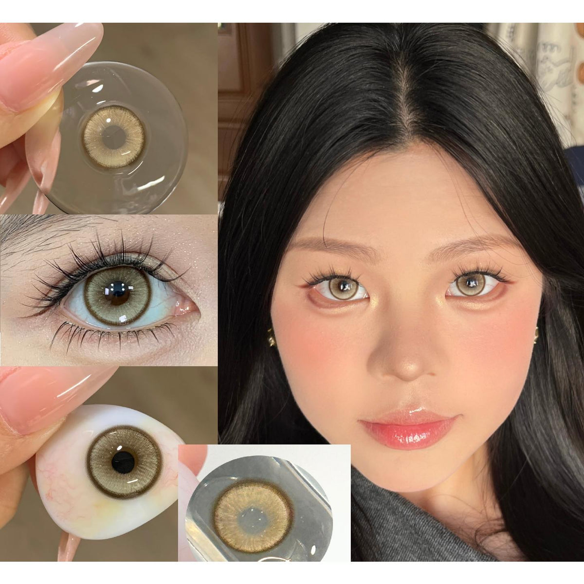 STYJZONG Serltyca 14.20mm Brown Colored Contact Lenses (6 Months Wear)