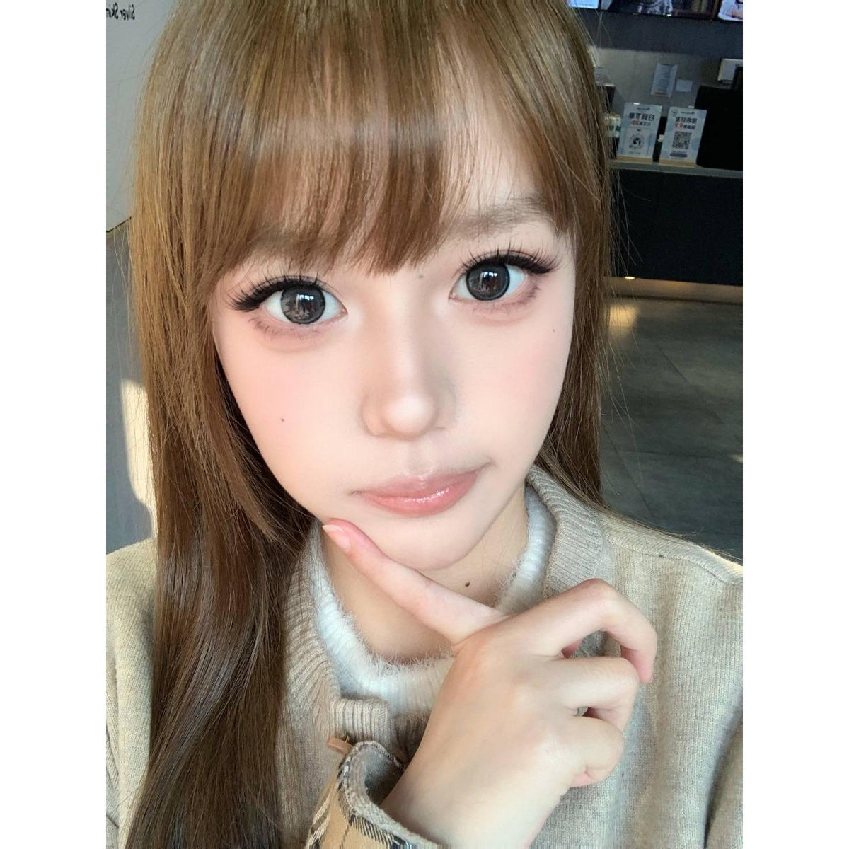 YMZHU Serltyca 14.20mm Black Colored Contact Lenses (6 Months Wear)