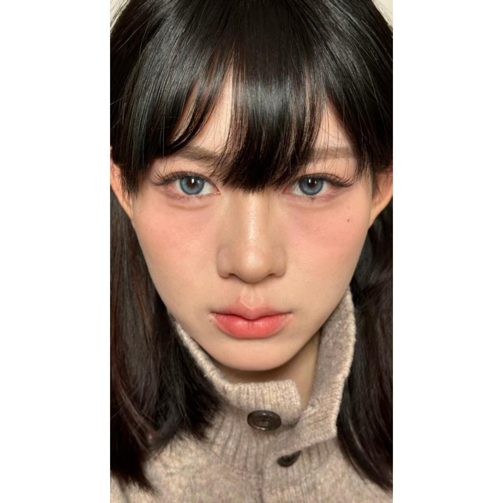 JSSSHENG MimiPark 14.20mm Blue Colored Contact Lenses (6 Months Wear)