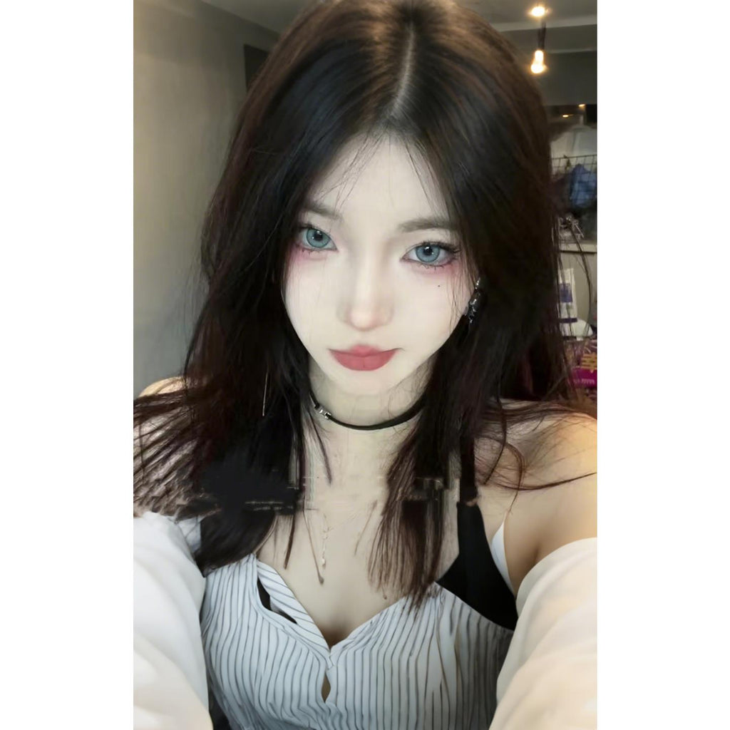 DDZYHUI Xiyoulens 14.50mm Grey Colored Contact Lenses (6 Months Wear)