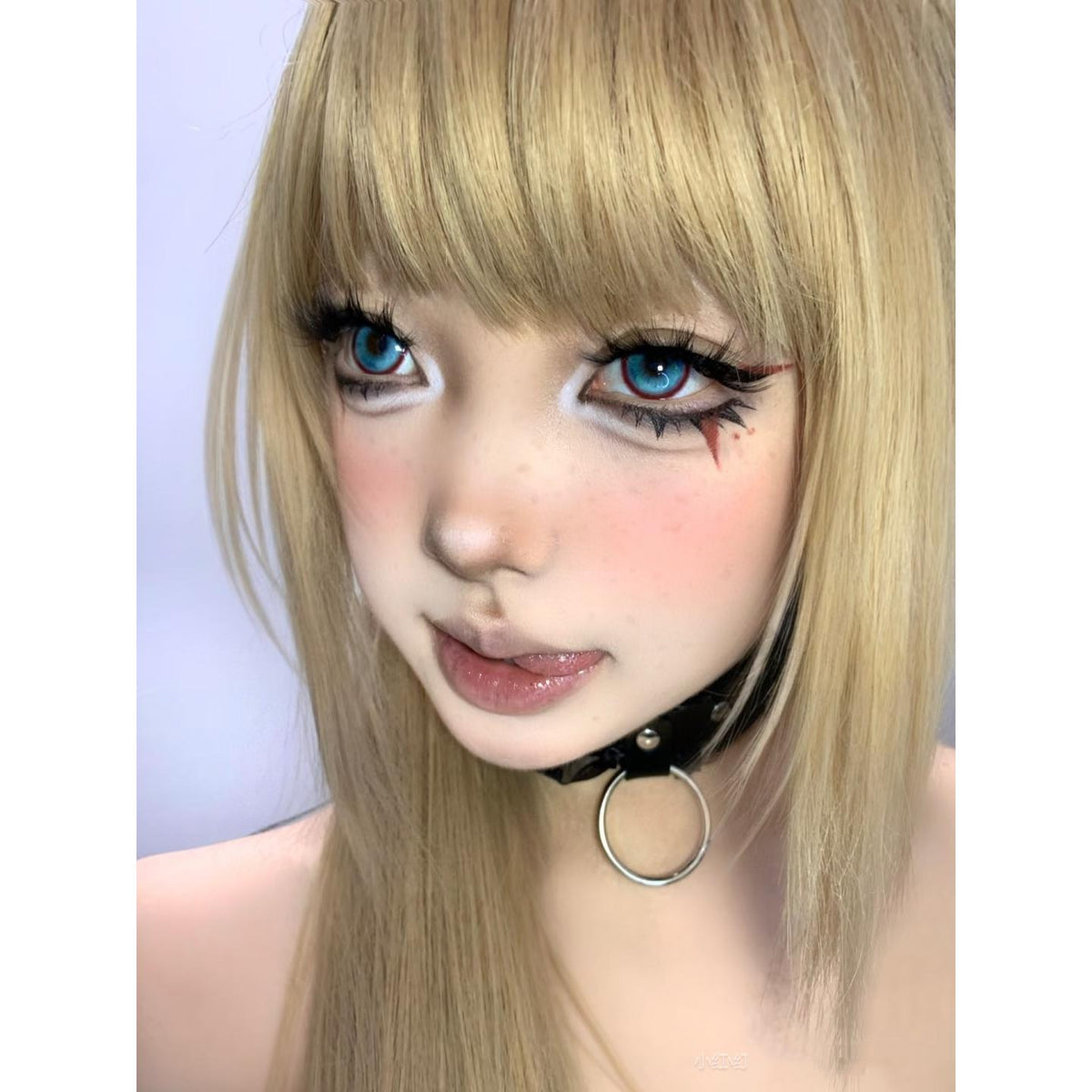 NZJBEN Xiyoulens 14.50mm Purple Colored Contact Lenses (6 Months Wear)