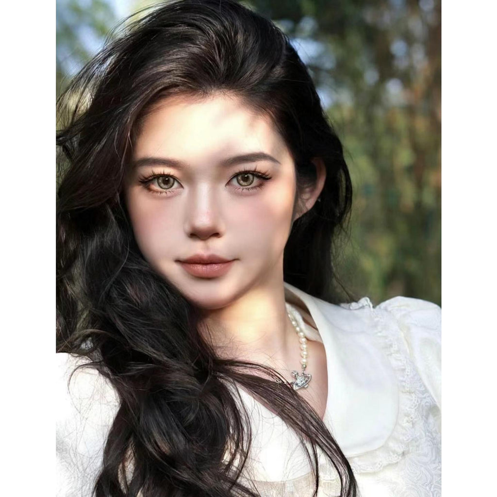 LMXBAO FLLYCON 14.50mm Brown Colored Contact Lenses (6 Months Wear)