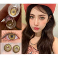 CJHAI FLLYCON 14.20mm Brown Colored Contact Lenses (6 Months Wear)