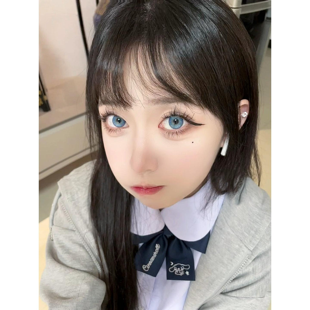 AIBMREN BOOSCON 14.20mm Blue Colored Contact Lenses (6 Months Wear)