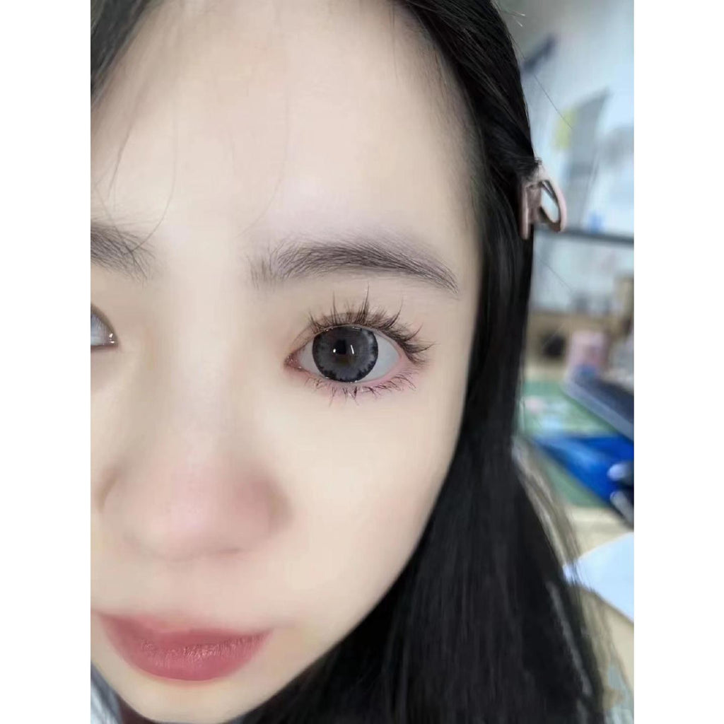 ZMBHUA Xiyoulens 14.50mm Gray Colored Contact Lenses (6 Months Wear)