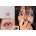 RJHDIE Xiyoulens 14.50mm Pink Colored Contact Lenses (6 Months Wear)