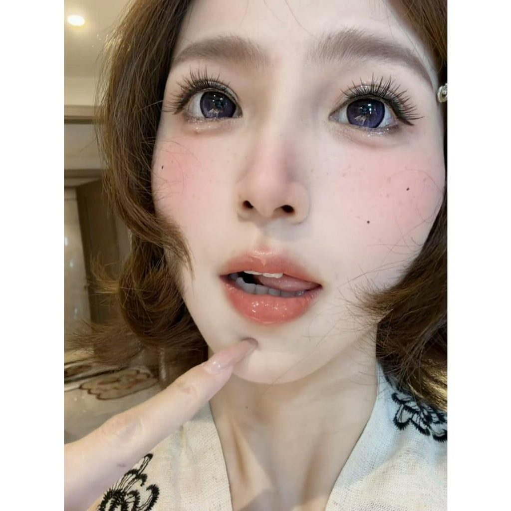 QLZI MimiPark คอนแทคเลนส์สีม่วง ขนาด 14.50 มม. (ชนิดราย 6 เดือน)