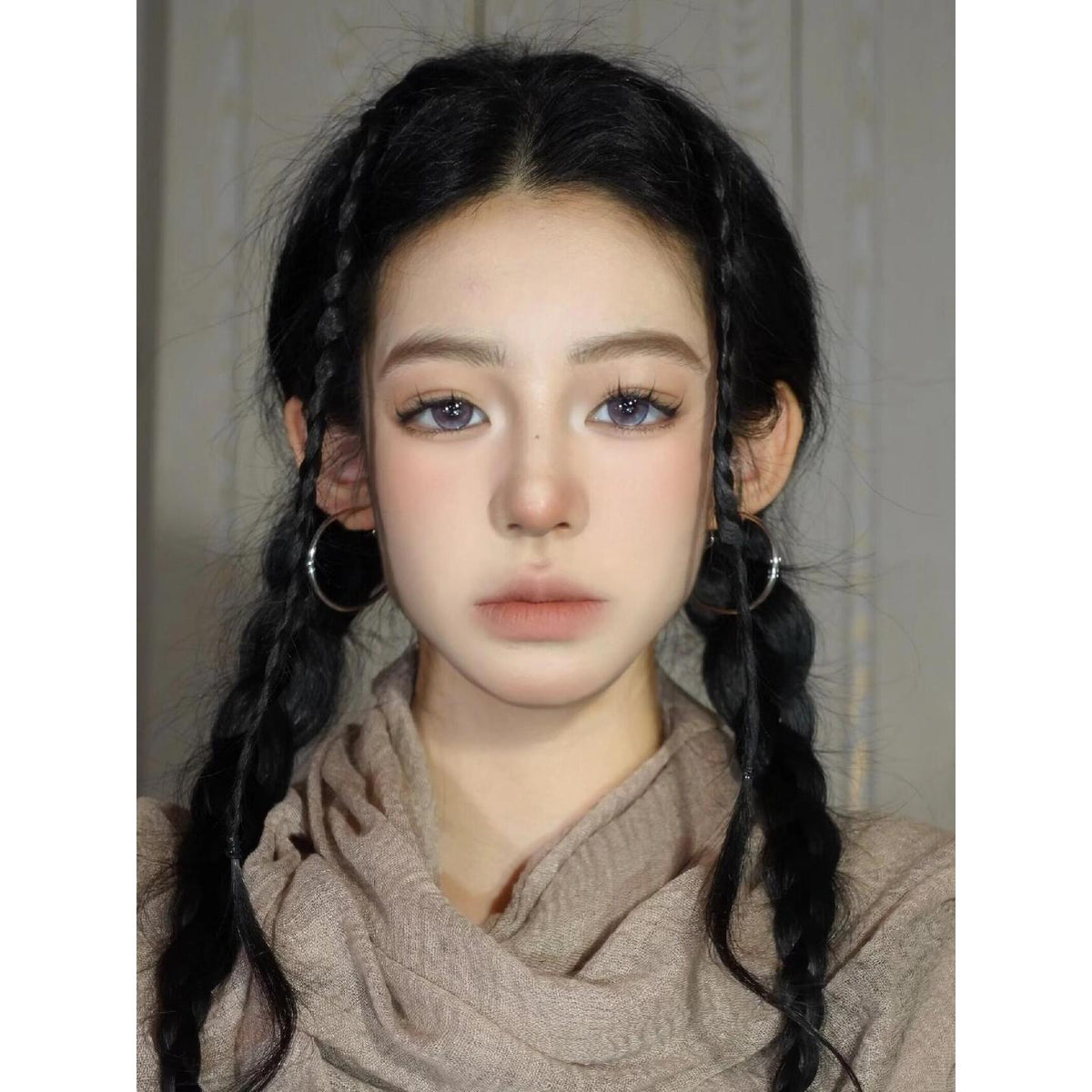 BLKBMEI Xiyoulens 14.20mm Purple Colored Contact Lenses (6 Months Wear)