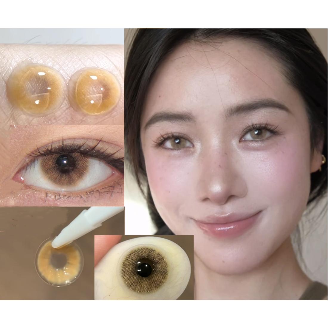 SBWZONG Serltyca 14.20mm Brown Colored Contact Lenses (6 Months Wear)