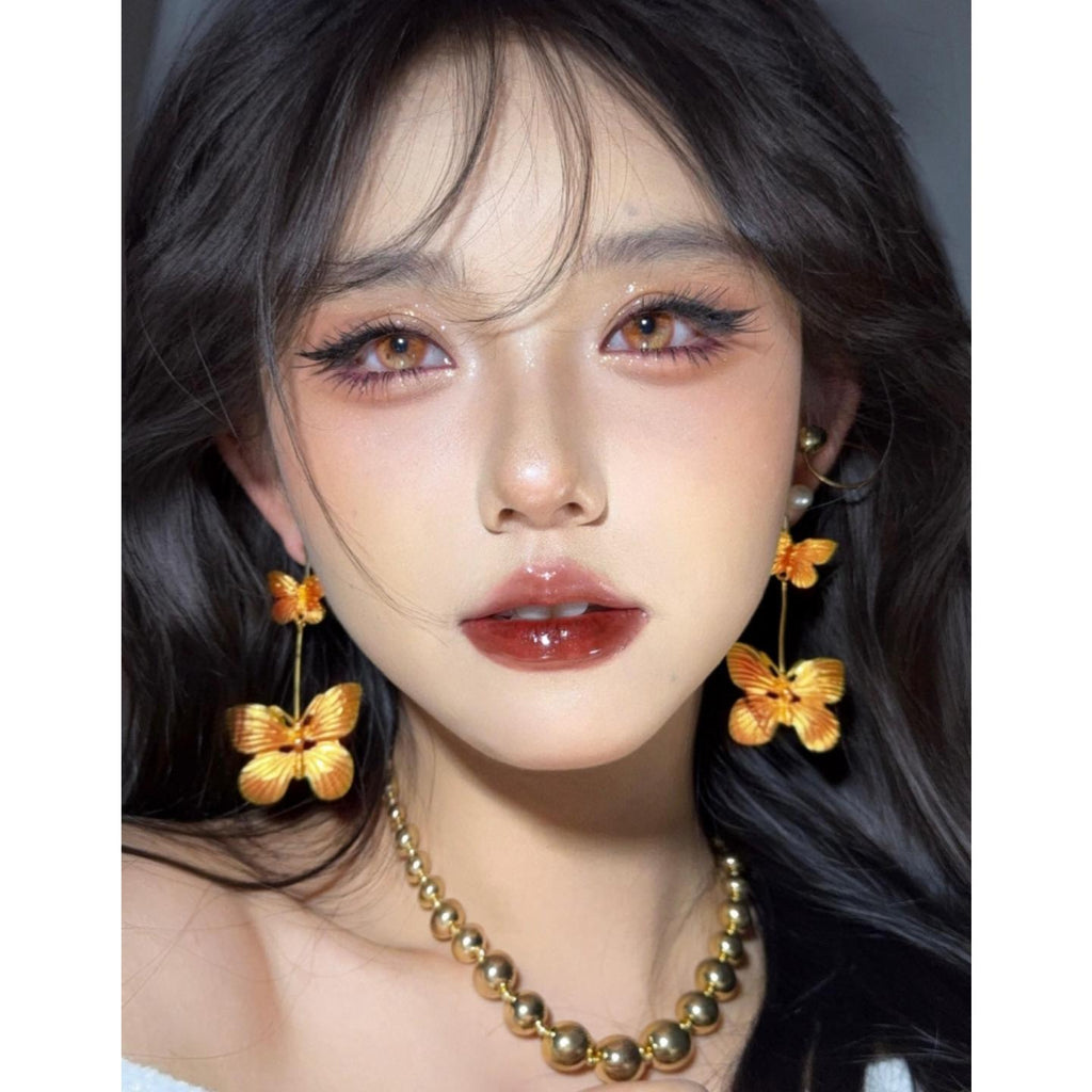 CHENJIHAIDIE Xiyoulens 14.50mm Brown Colored Contact Lenses (6 Months Wear)