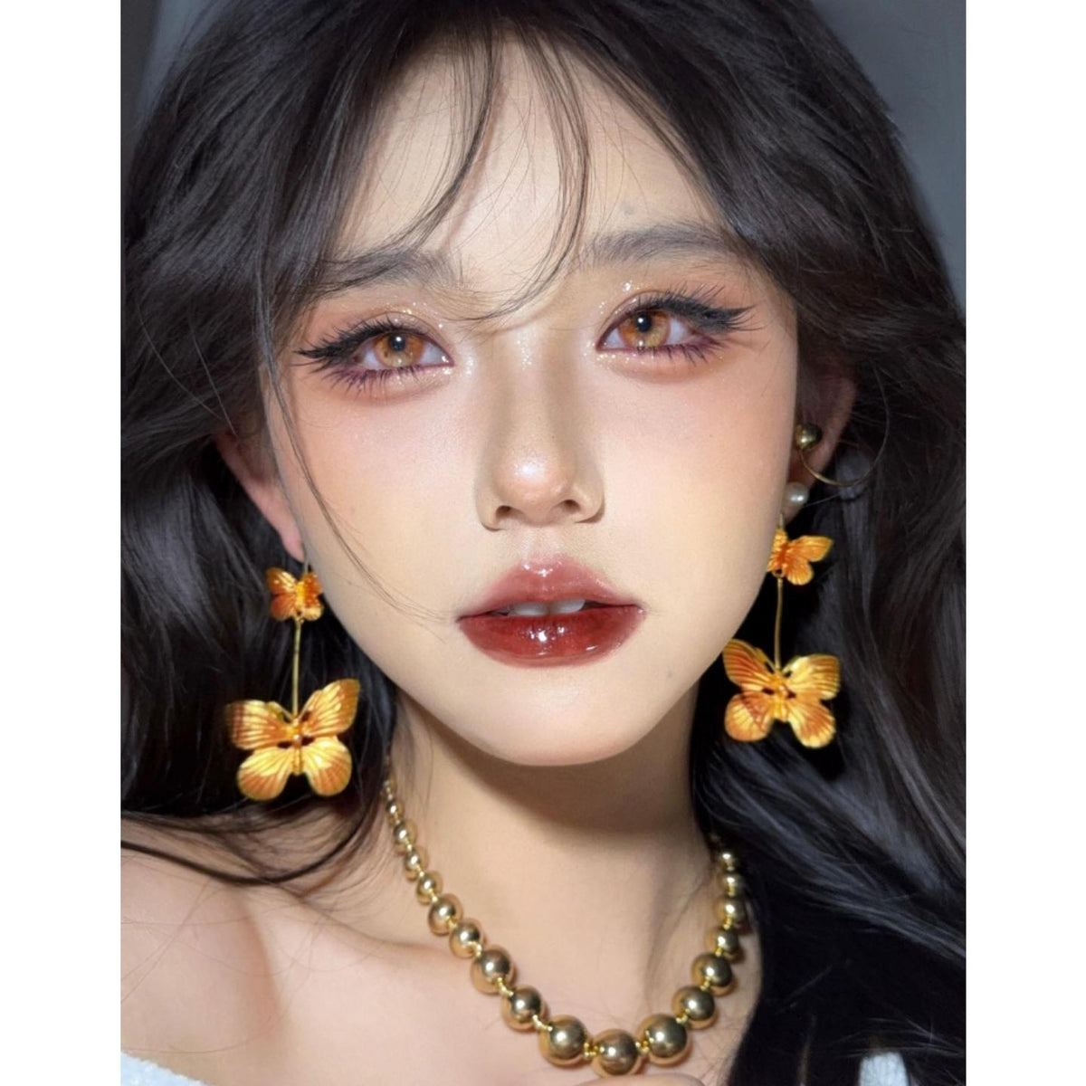 CHENJIHAIDIE Xiyoulens 14.50mm Brown Colored Contact Lenses (6 Months Wear)