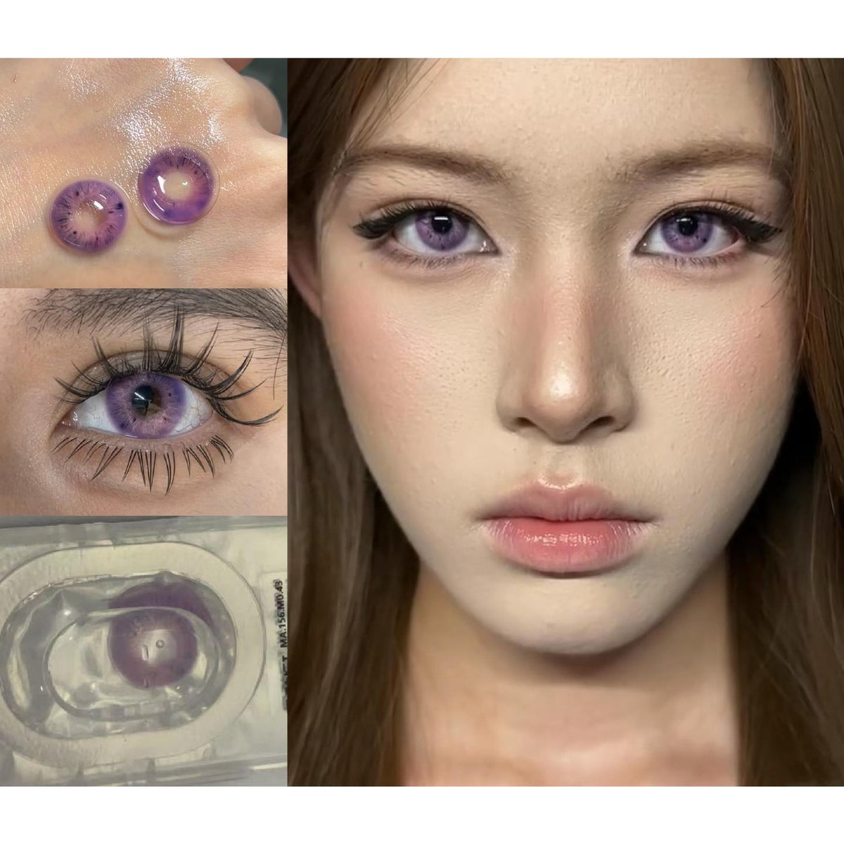LMAN PORSLEN 14.20mm Purple Colored Contact Lenses (6 Months Wear)