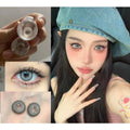 BPNGAI FLLYCON 14.20mm Grey Colored Contact Lenses (6 Months Wear)