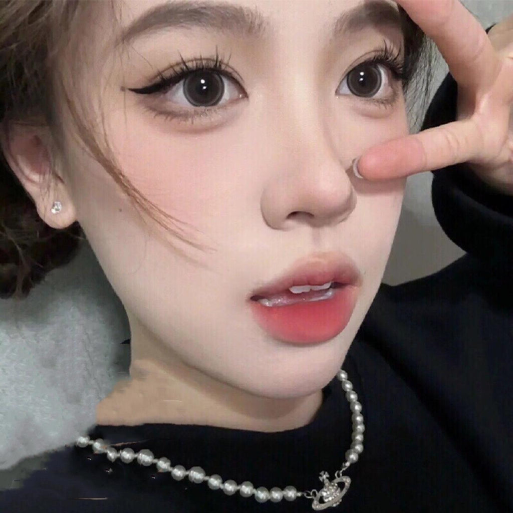 Kính áp tròng màu nâu KLZBZHU OVOLOOK 14.50mm (Thời hạn sử dụng 6 tháng)