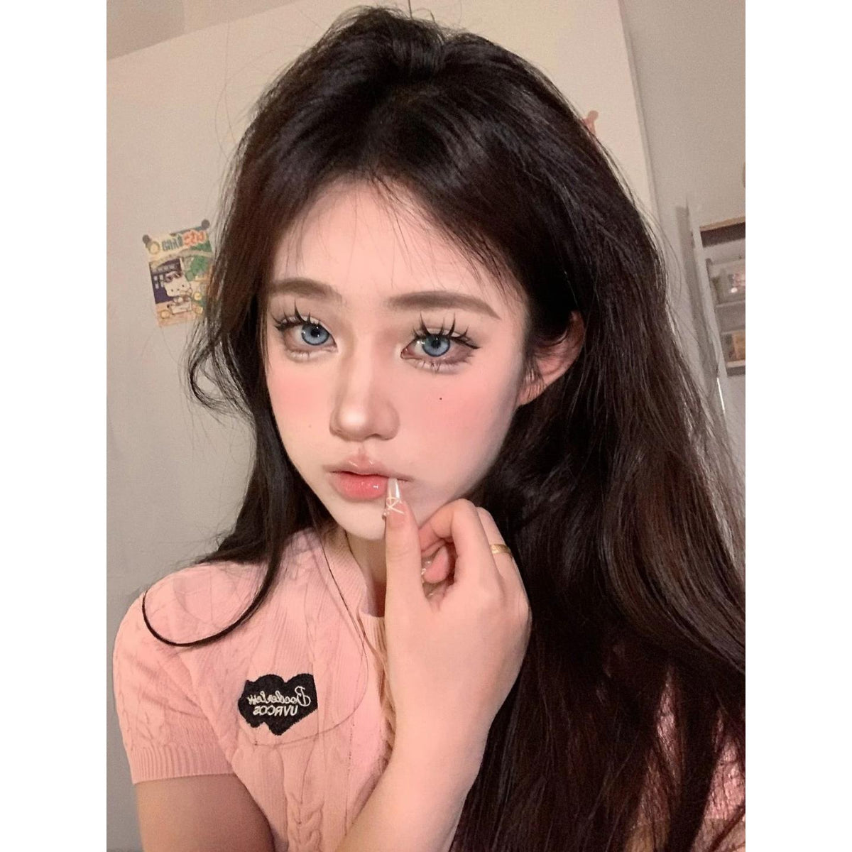 XBNHYU MorningCon 14.20mm Blue Colored Contact Lenses (6 Months Wear)