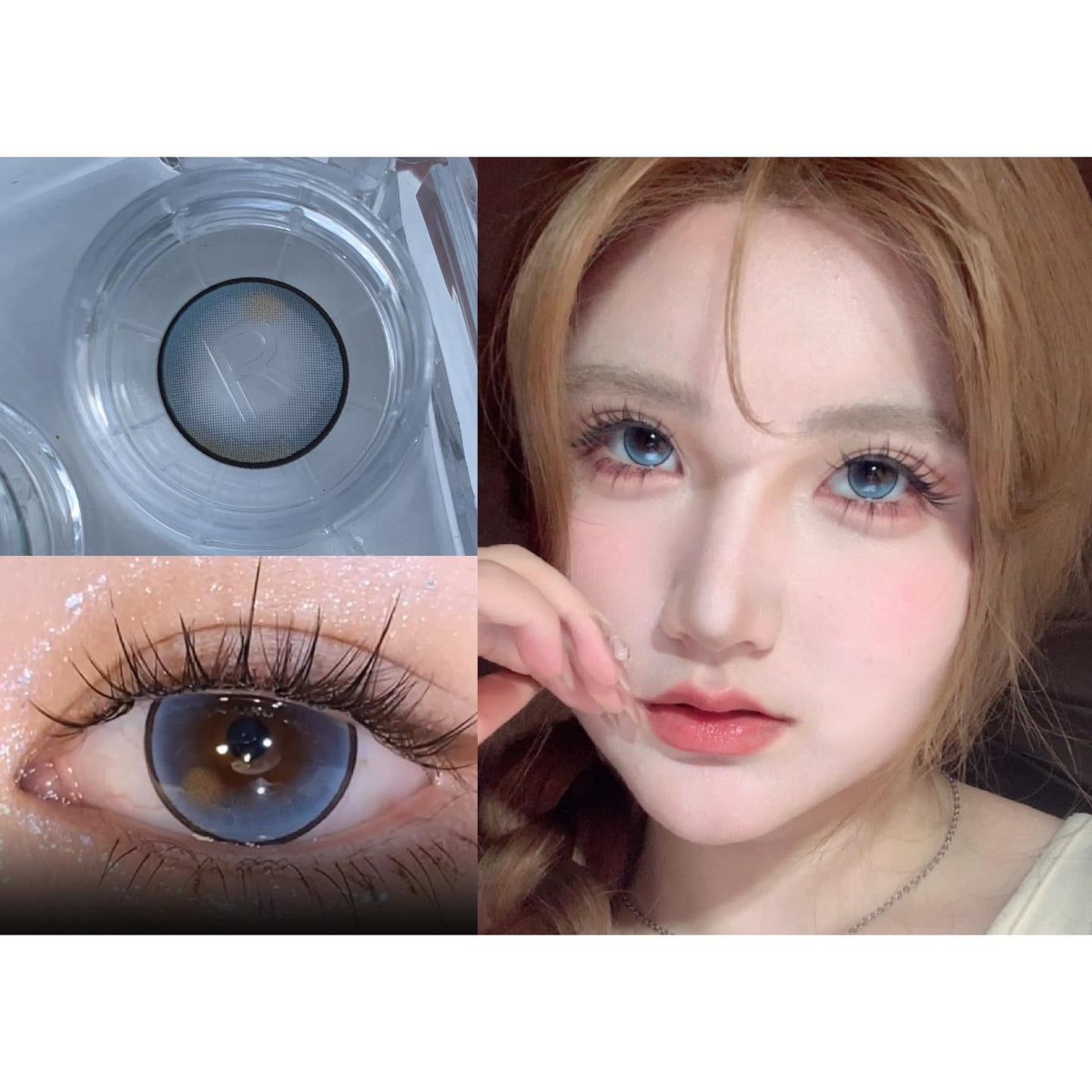 LDBLSI Xiyoulens คอนแทคเลนส์สี ขนาด 14.50 มม. สีฟ้า (ชนิดราย 6 เดือน)